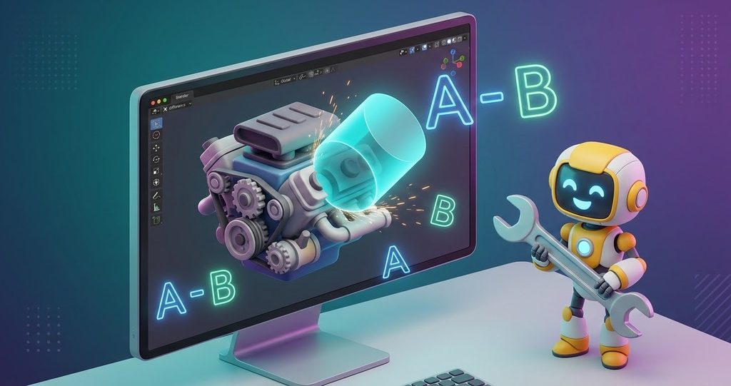 แก้ปัญหา Boolean Modifier ไม่ทำงานใน Blender เจาะรูไม่เข้า โมเดลพัง